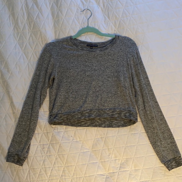 Brandy Melville Grey Cropped Sweater - Picture 1 of 4